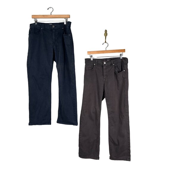 Fidelity Jeans Lot of 2 Mens Sz. 34 Gray Blue Havana Twill Made in USA Pants - Picture 1 of 11